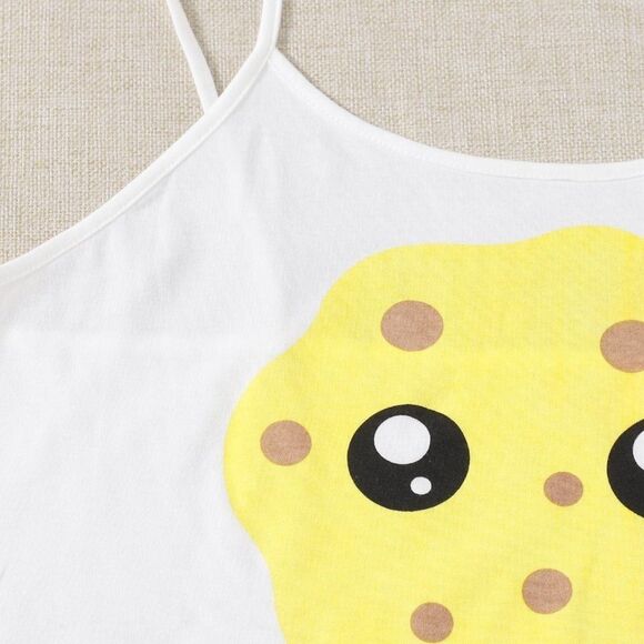 Plus Cartoon Graphic Lettuce Trim Cami PJ Set - Picture 3 of 4